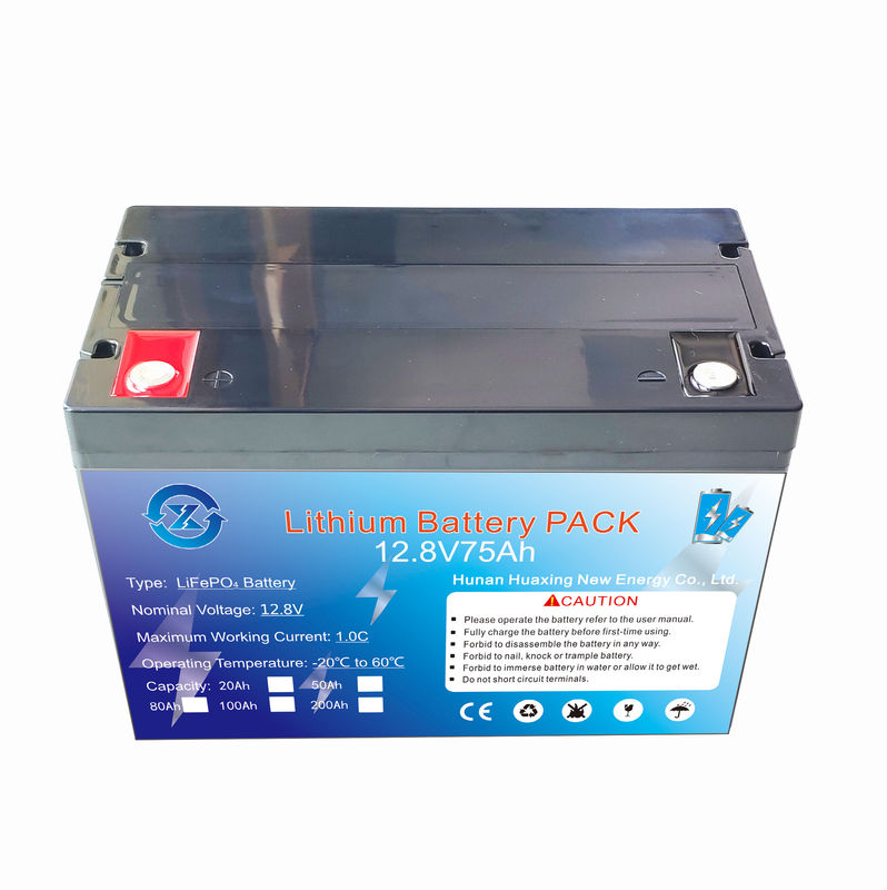 Height 260mm 75Ah 12V Deep Cycle RV Battery For RV